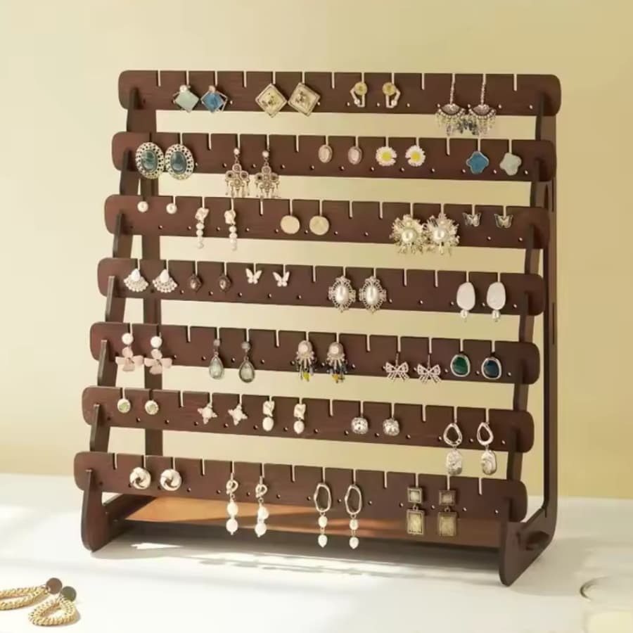 Suporte de Exibição de Brincos Com Furos, Organizador de Armazenamento de Joias