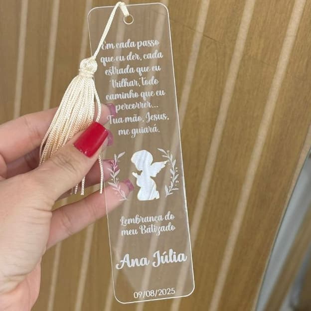 MARCA PÁGINAS EM ACRÍLICO PARA EVENTOS RELIGIOSOS.