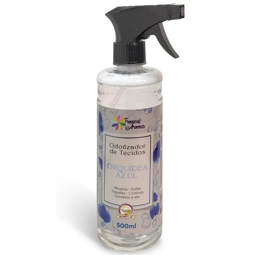 Spray Perfumado Odorizador de Tecidos Orquídea 500ml Tropical Aromas