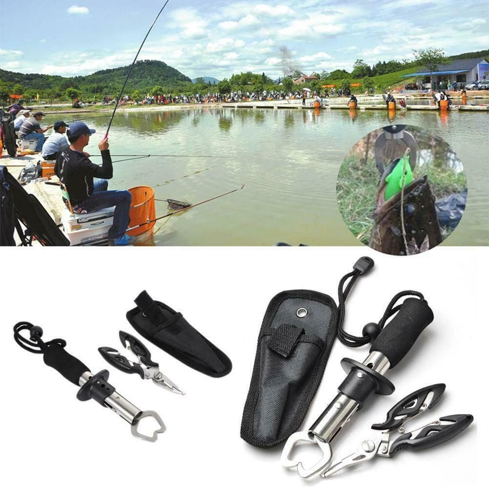 Kit 5 Pcs Alicate De Pesca E Ferramentas Multifuncionais Para Os Lábios De Peixe