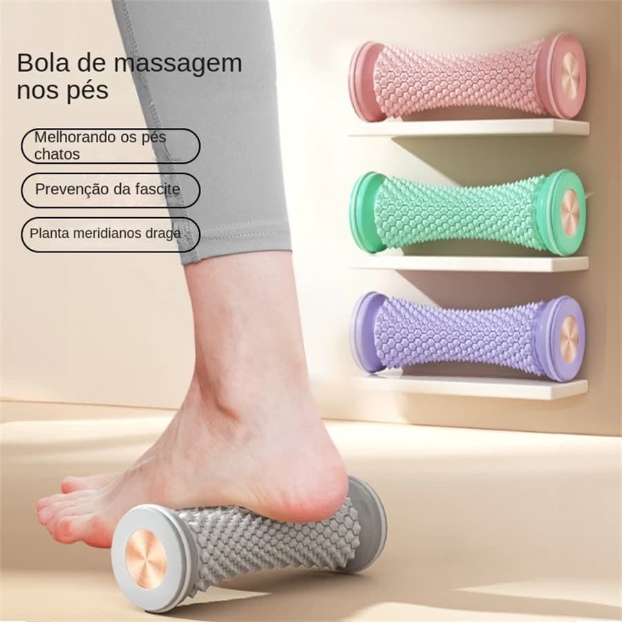 Massageador De Pés Rolo De Massagem Yoga Bola Fáscia Plantar Cuidados De Relaxamento Muscular
