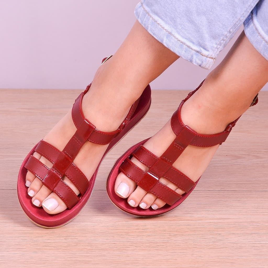 Sandalia Feminina Papete Rasteirinha Lançamento Super Charmosa Confortavel Leve Macia Alta Aderencia