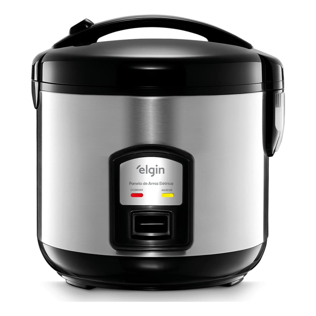Panela de Arroz Elétrica Gran Rizzo Elgin - 1,8L, 700W, 10 Xícaras, Inox