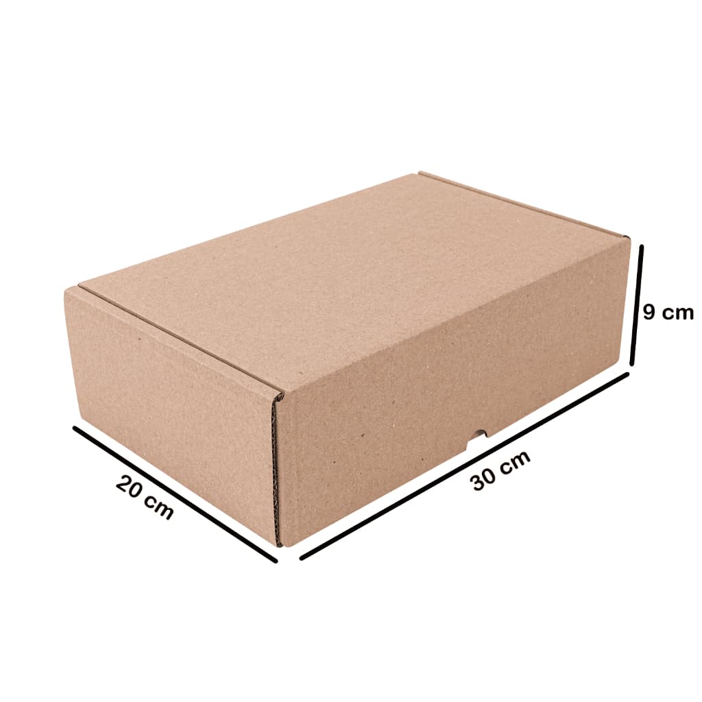 20 Caixas de Papelão 30x20x9cm - Embalagens para Correios, Ecommerce, Sedex
