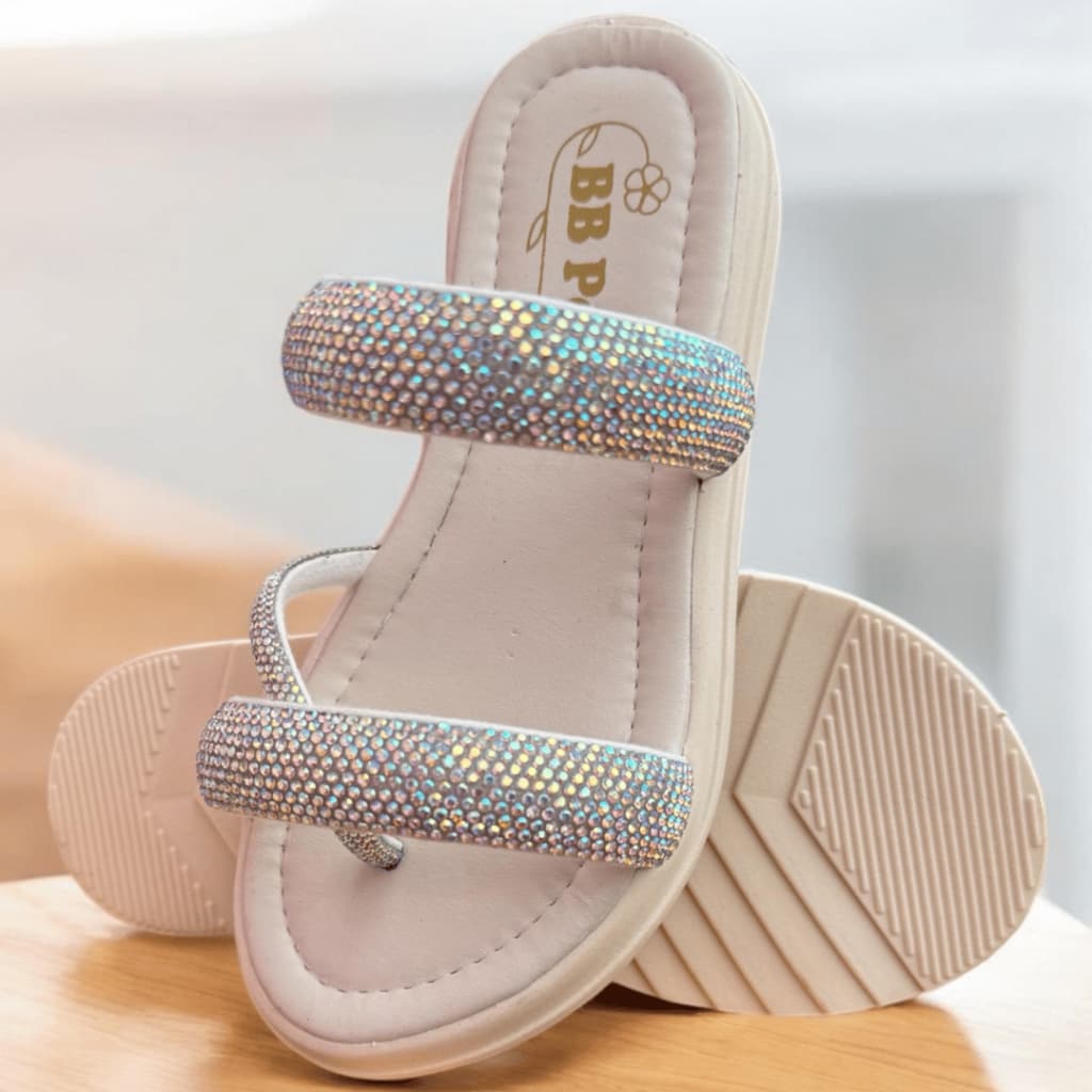 Sandália Rasterinha Infantil Feminina Strass Brilho Menina