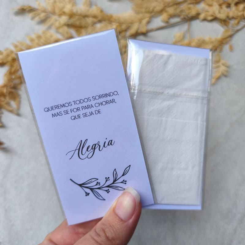 Lágrimas de Alegria Casamento Minimalista Floral - Pronta Entrega