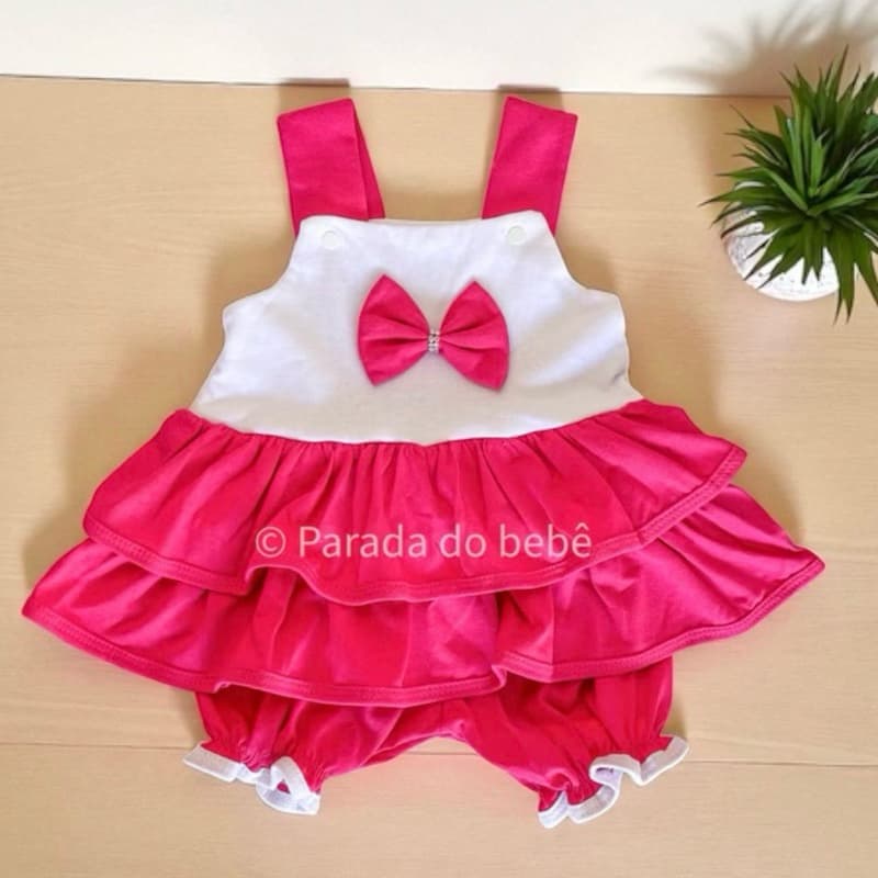 Conjunto para bebê menina de babados Linda roupinha de bebê