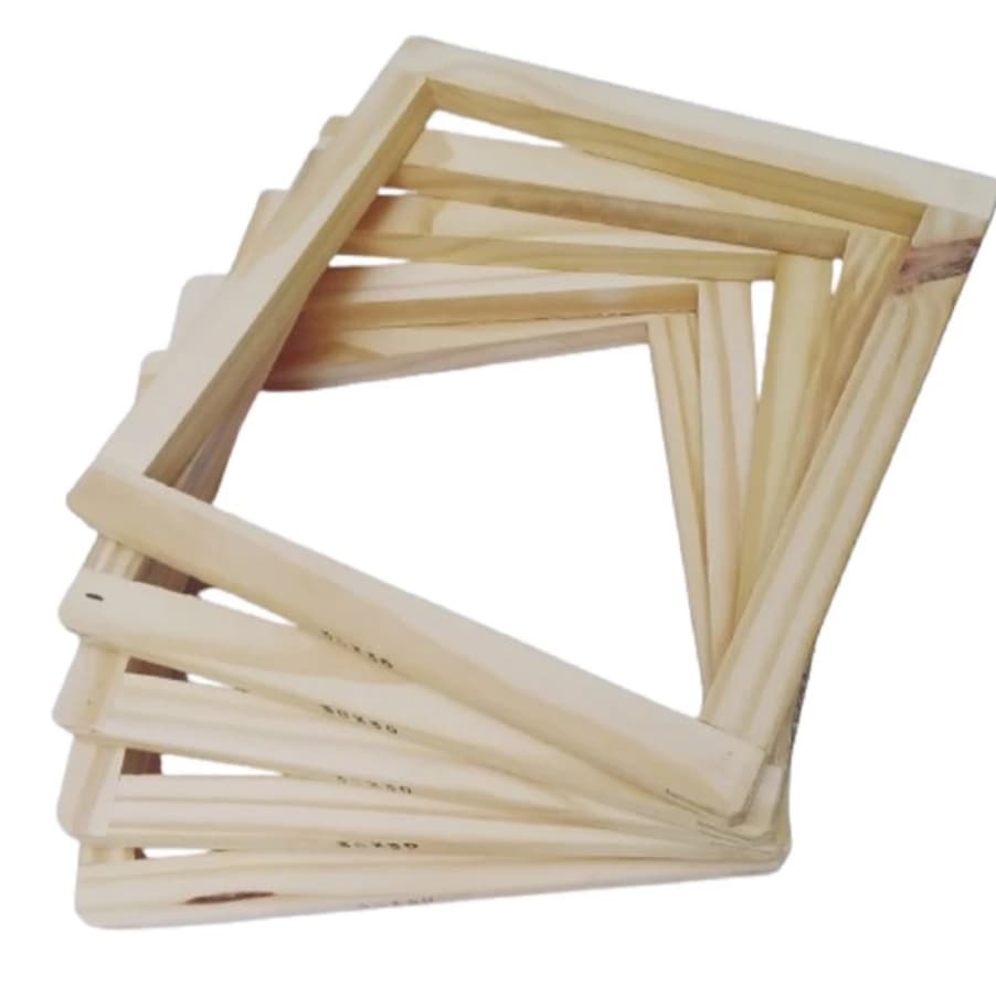 Tela Serigrafia Moldura Quadro Madeira para Tela de Silk Screen Serigrafia Tamanho Interno Acabamento Impecavel