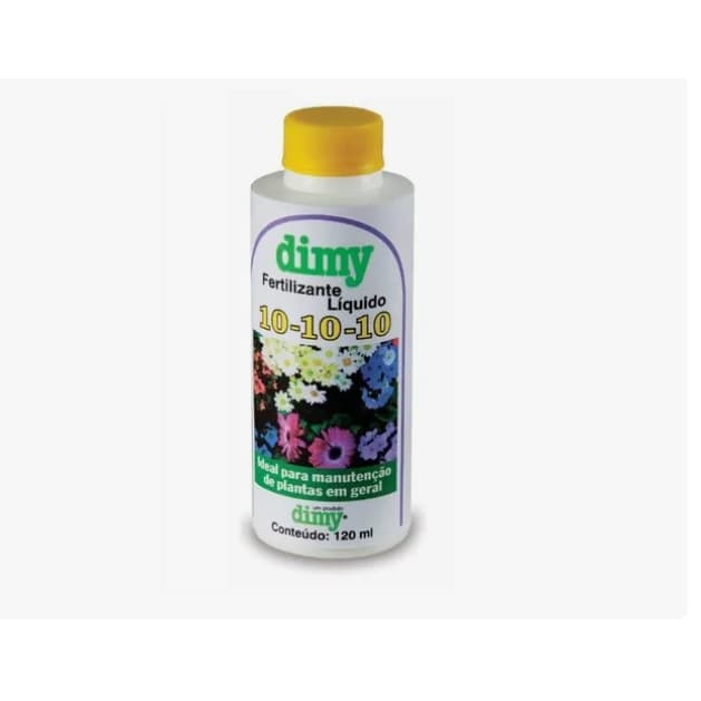 Adubo NPK 10-10-10 Dimy Fertilizante Mineral Misto Líquido 120ml P/ Todos Os Tipos de Plantas