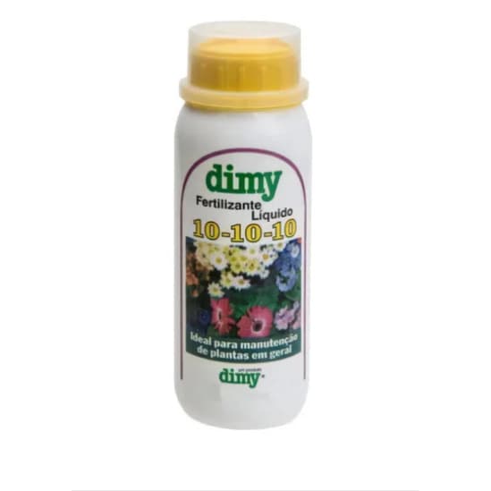 Adubo NPK 10-10-10 Fertilizante Mineral Misto Líquido 500ml Dimy P/ Todos Os Tipos De Plantas
