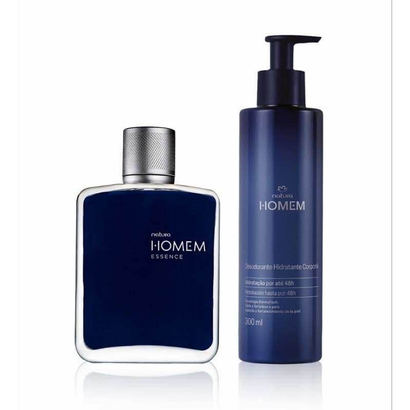 Kit Natura Homem Essence 100ml e Hidratante Corporal 300ml (2 produtos)