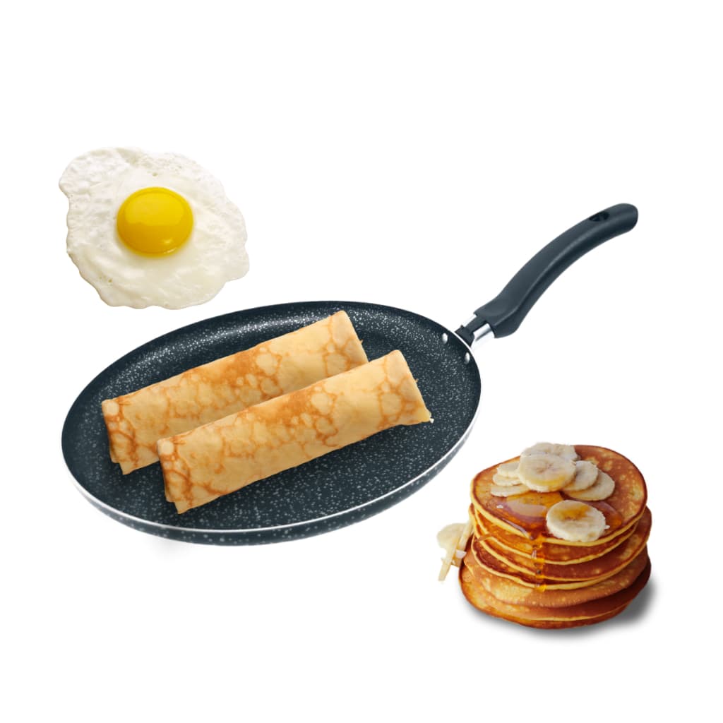 Frigideira Tapioca Panqueca Grande 24Cm Antiaderente Teflon