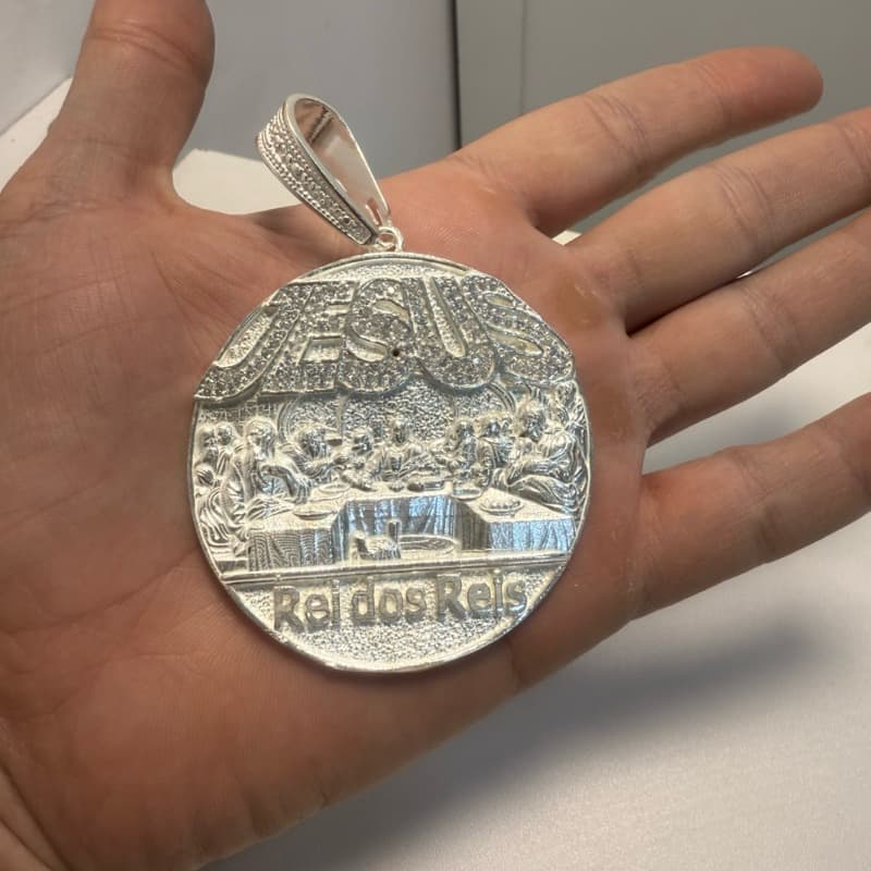 PINGENTES CRAVEJADOS BANHADOS A PRATA 925 ( DIVERSOS MODELOS )