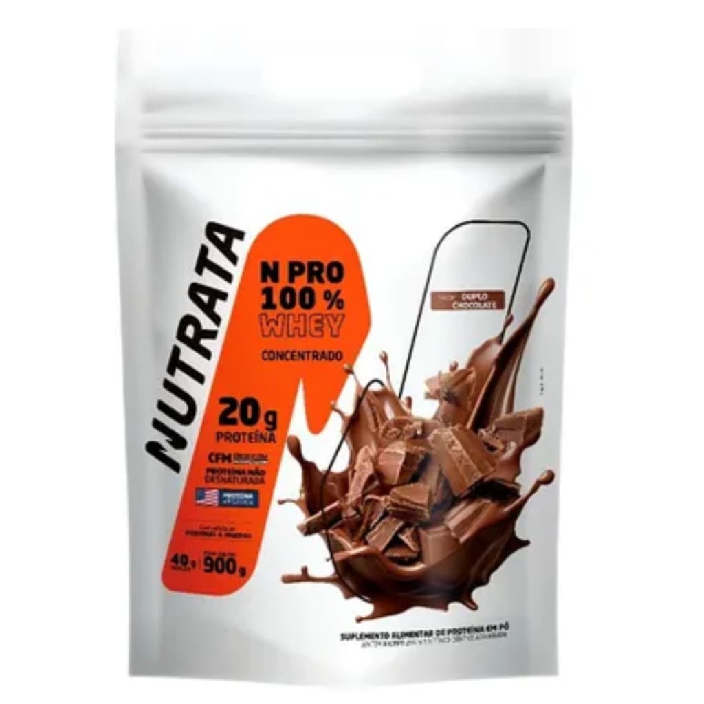 Whey NPRO 100% Concentrado Refil 900g - Nutrata