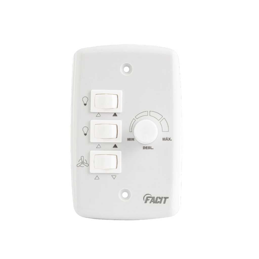 Controle P/ Ventilador De Teto 4x2 Rotativo Bivolt C/ 2 Lamp