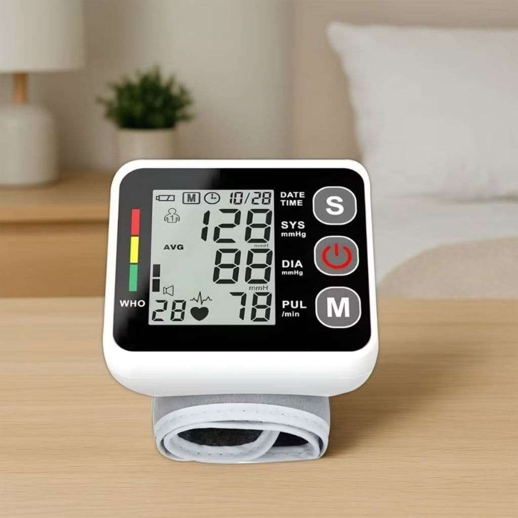 Medidor Pressão Digital De Pulso Com Voz Monitor Inteligente