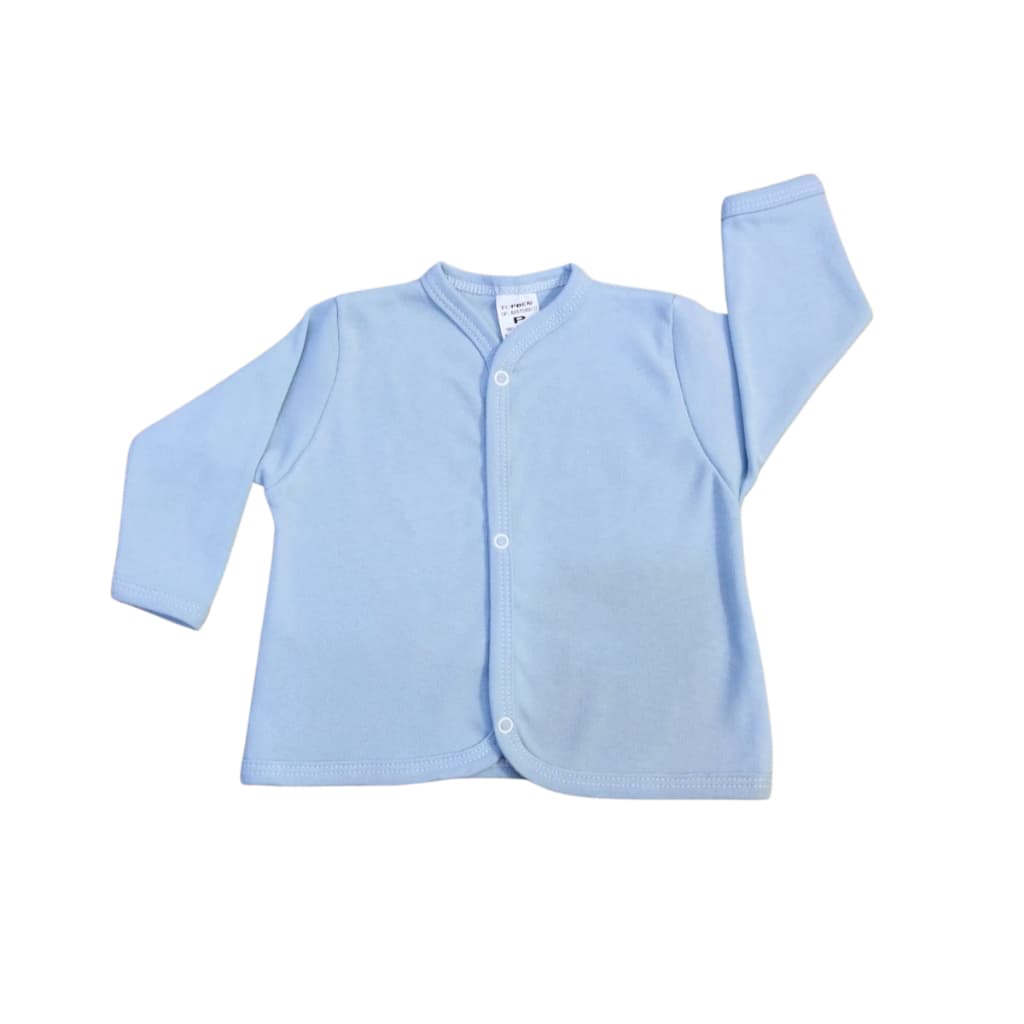 Casaquinho liso para bebês tamanhos 1, 2 e 3