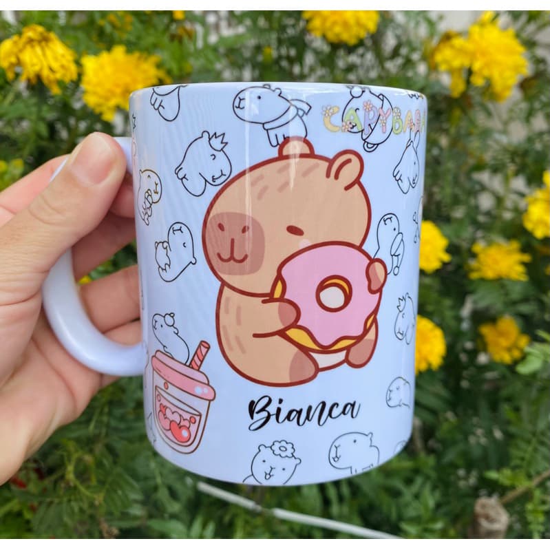 Caneca de Capivara com nome