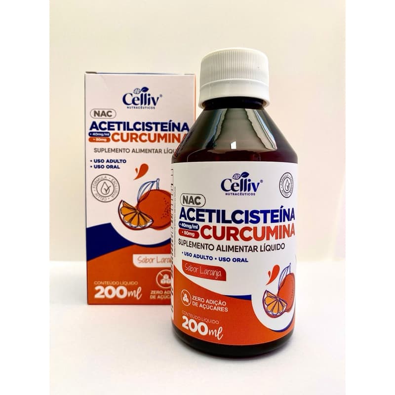 Nac Acetilcisteina + curcuma 200ml celiv