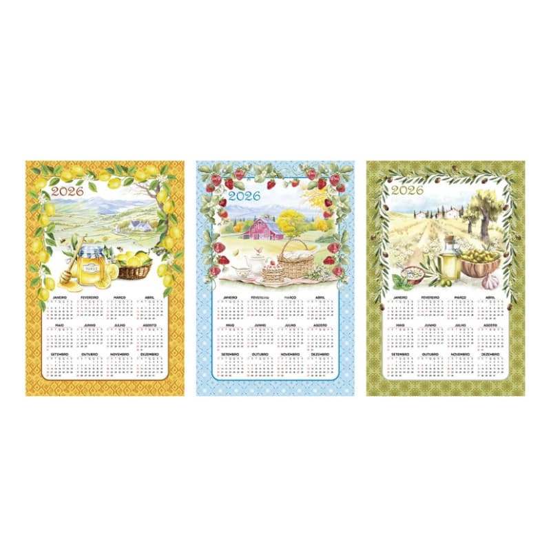 Pano de Prato Copa Dolher Calendário 2026 1 unidade