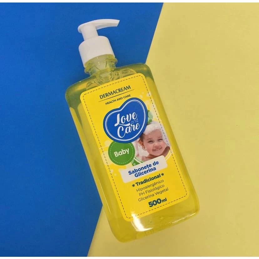 Sabonete Líquido Love and Care Baby Glicerina Dermacream 500ml