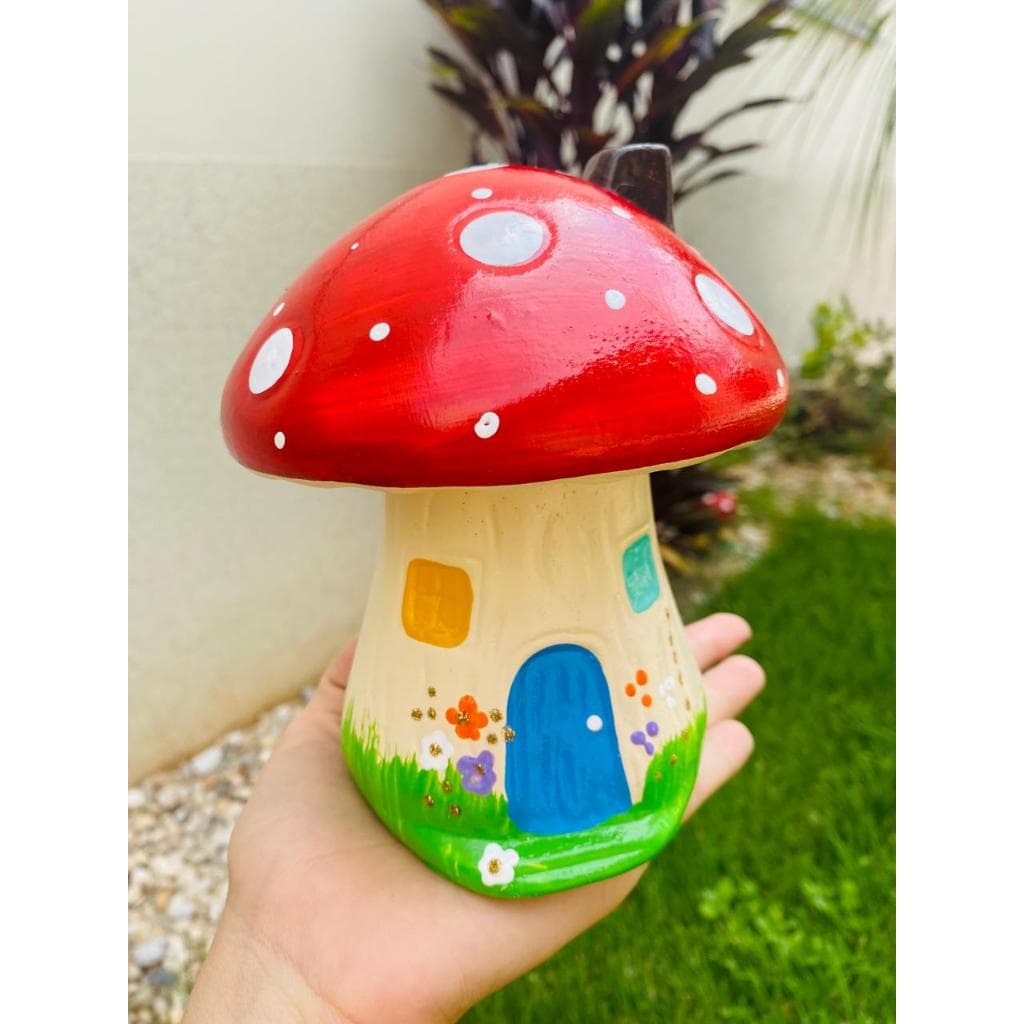 Enfeite de Jardim Cogumelo Casa Decoração Festa