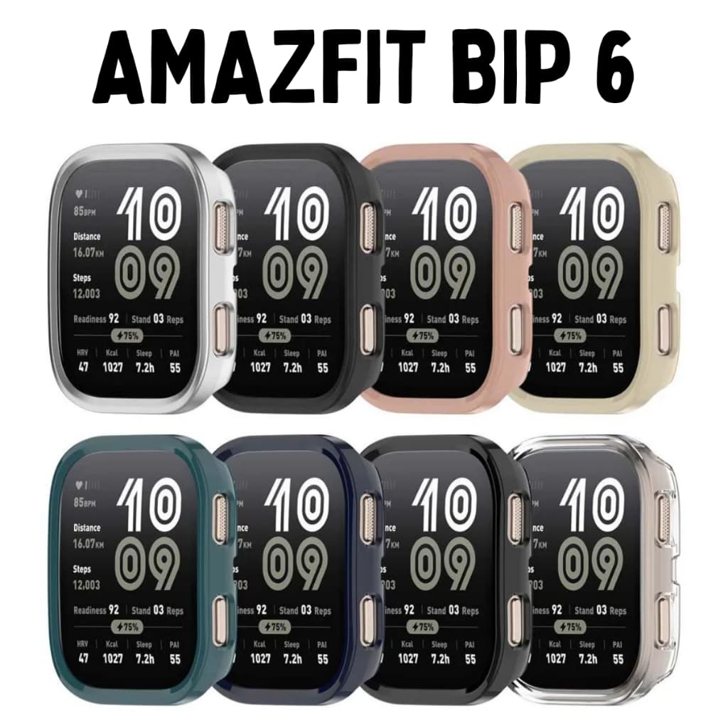 Capa Case com Película Para Amazfit Bip 6 Capinha