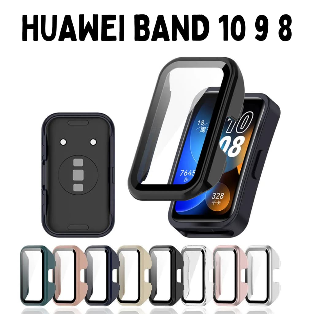 Capa Case com Película Para Huawei band 10 9 8 Capinha