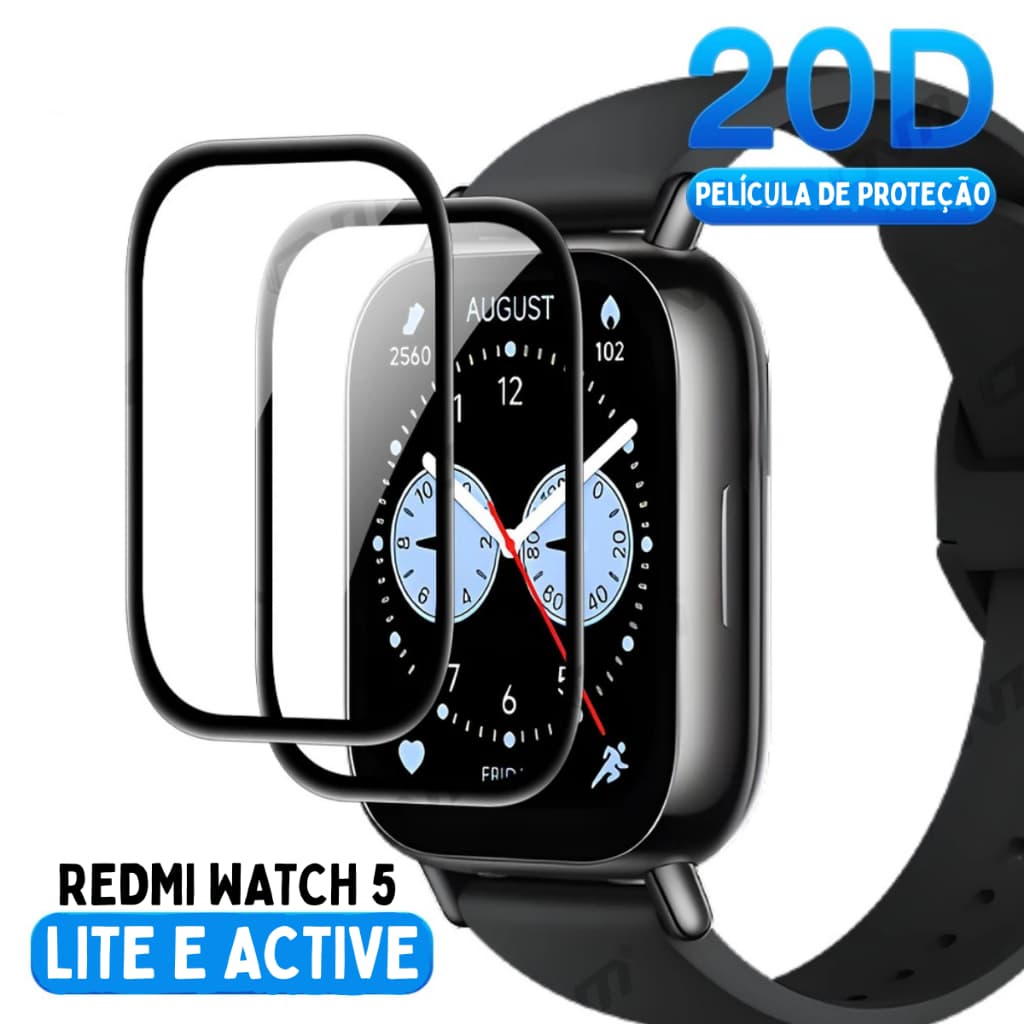 Película Protetora para Redmi Watch 5 Lite e Active