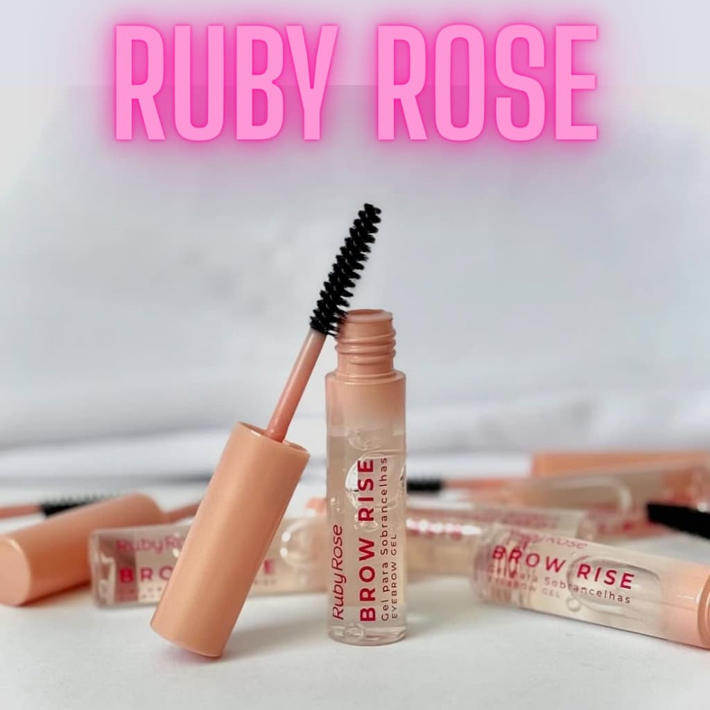 Brow Rise Gel Para Sobrancelhas By Ruby Rose Linha Rosa HB-E2503/HB-F518 Lançamento