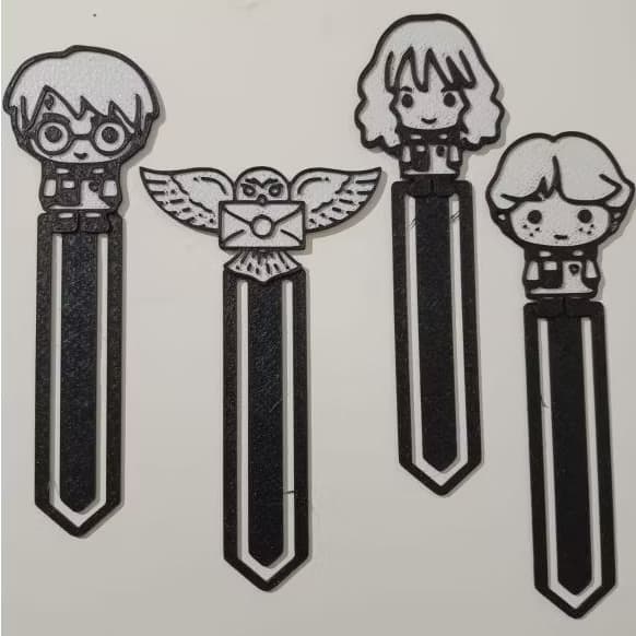 Kit com 4 marcadores para livros Harry Potter