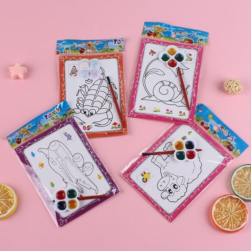 Novos 10 Conjuntos de Brinquedos para Pintura Infantil - Cores, Fundo Aquarela e Grafite - Presentes de Natal