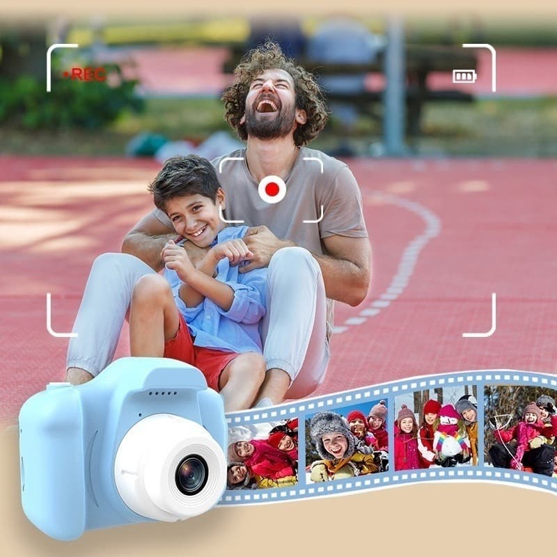 Câmera Infantil HD 1080p - Filmadora + Fotográfica p/ Crianças Tela 2" Presente Criativo (3+ Anos)K2