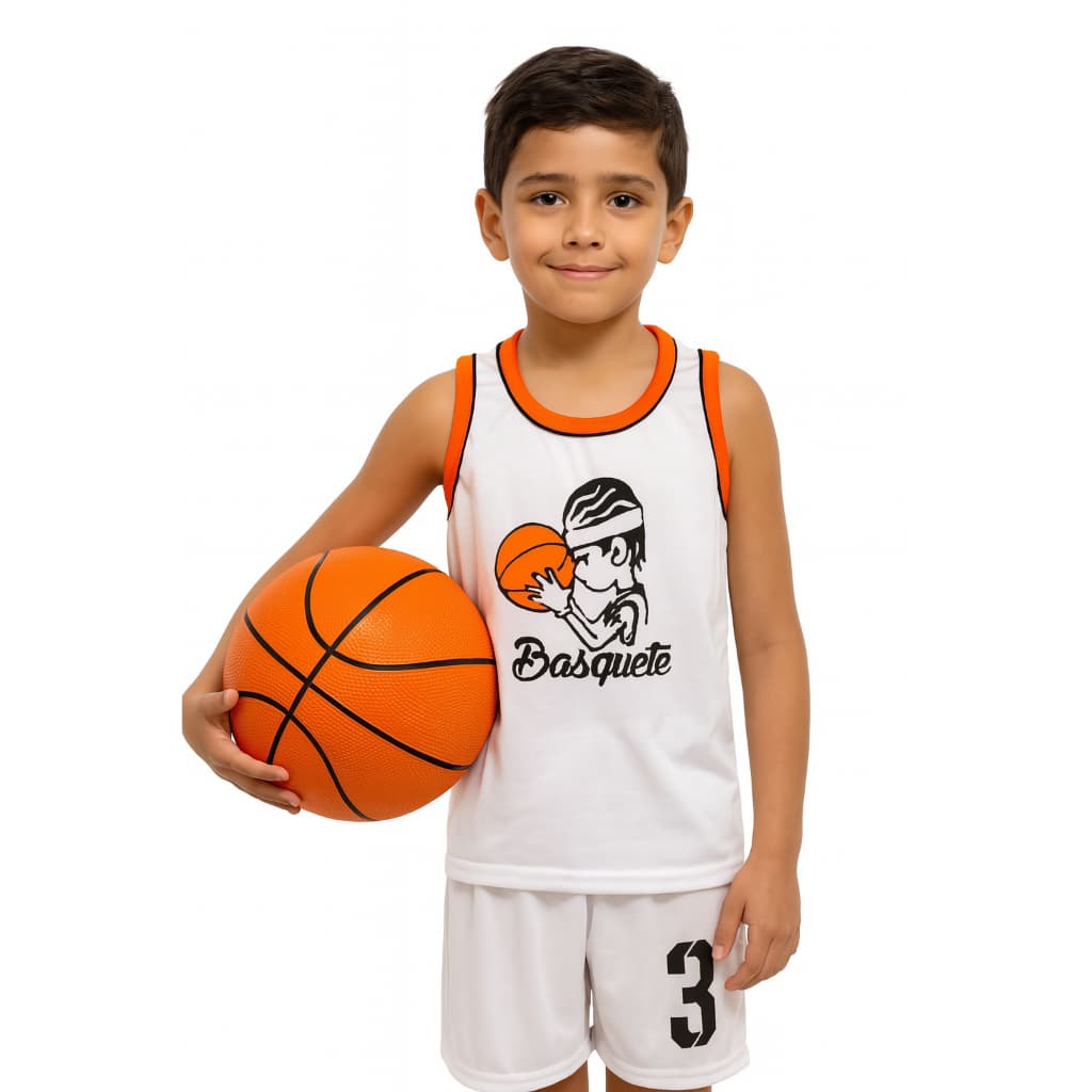 Conjunto Infantil Esportivo de Basquete  Camiseta + Short