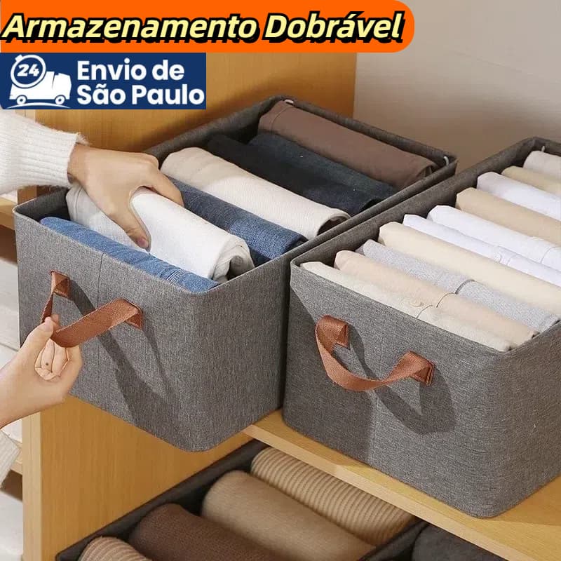 Caixa De Armazenamento De Roupas Arrumados Grade Para Íntimas E Calças, Caixa Multiuso Rígido