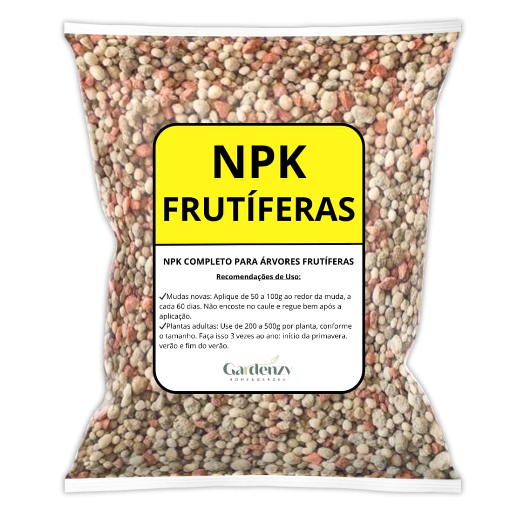 Adubo Fertilizante Árvores Frutíferas NPK + 9 Micronutrientes - Crescimento e Frutificação 1kg / 3kg