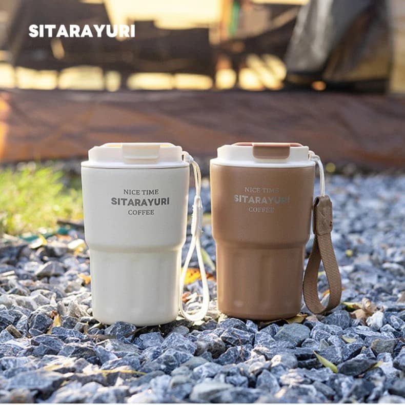 SITARAYURI Copo Térmico Mini De Café A Vácuo De Aço Inoxidável 290ML