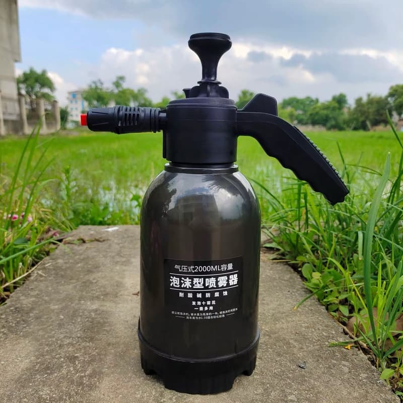 pulverizador snow foam canhao de espuma borrifador spray compressão 2 litros jardim uso geral alta pressão regador
