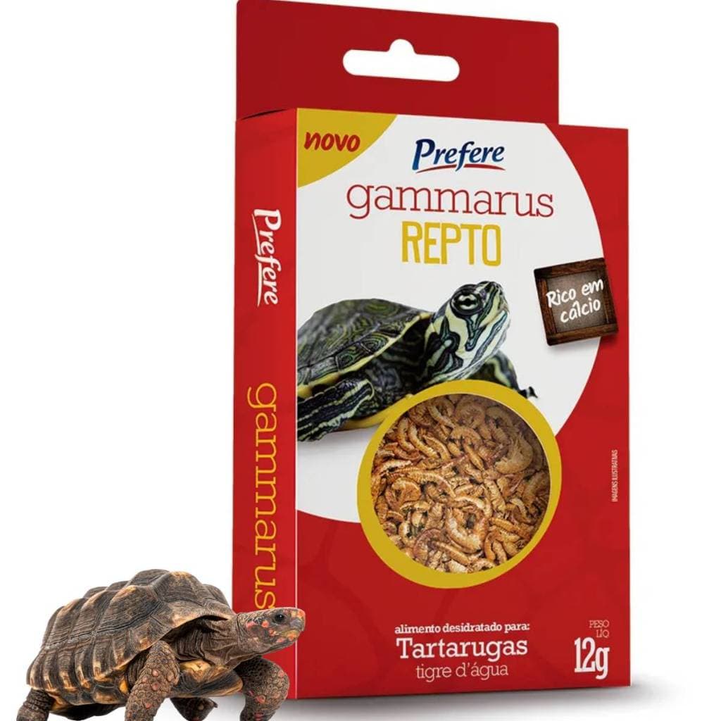 Alimento Desidratado p Tartaruga Tigre d'Agua Prefere Gammarus - 12g