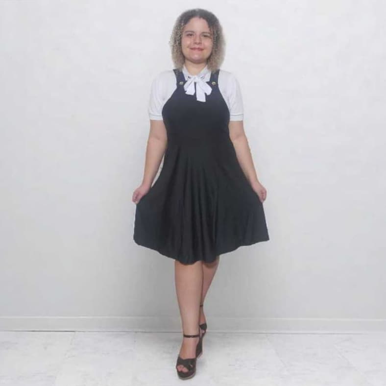 Vestido Midi Suplex Salopete Feminina