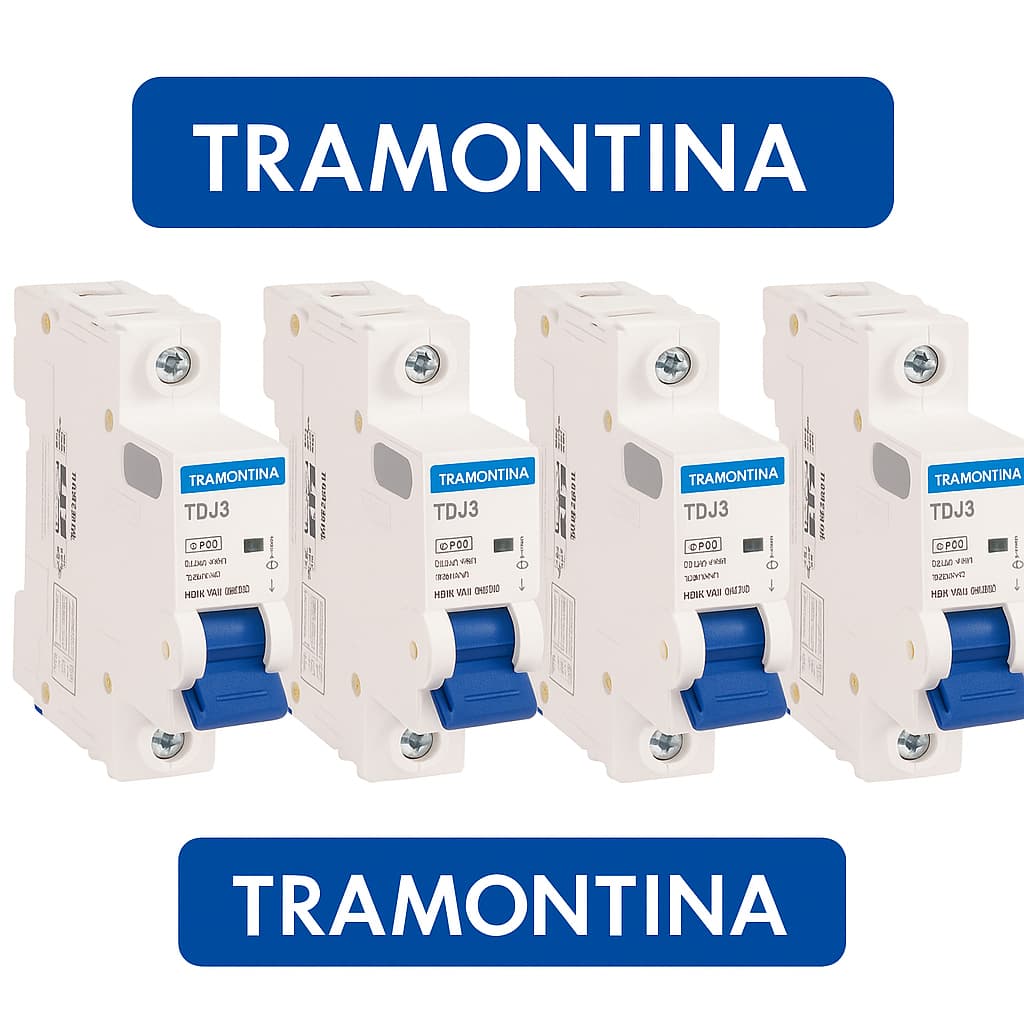 Disjuntor Unipolar/Monofásico de 10A a 63A - Tramontina TDJ3-3KA