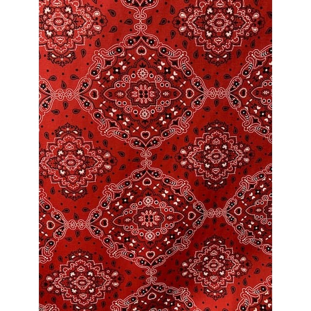 TRICOLINE BANDANA 100% ALGODÃO - CADA UNIDADE CORRESPONDE A 50CM DE TECIDO x 1,50M DE LARGURA