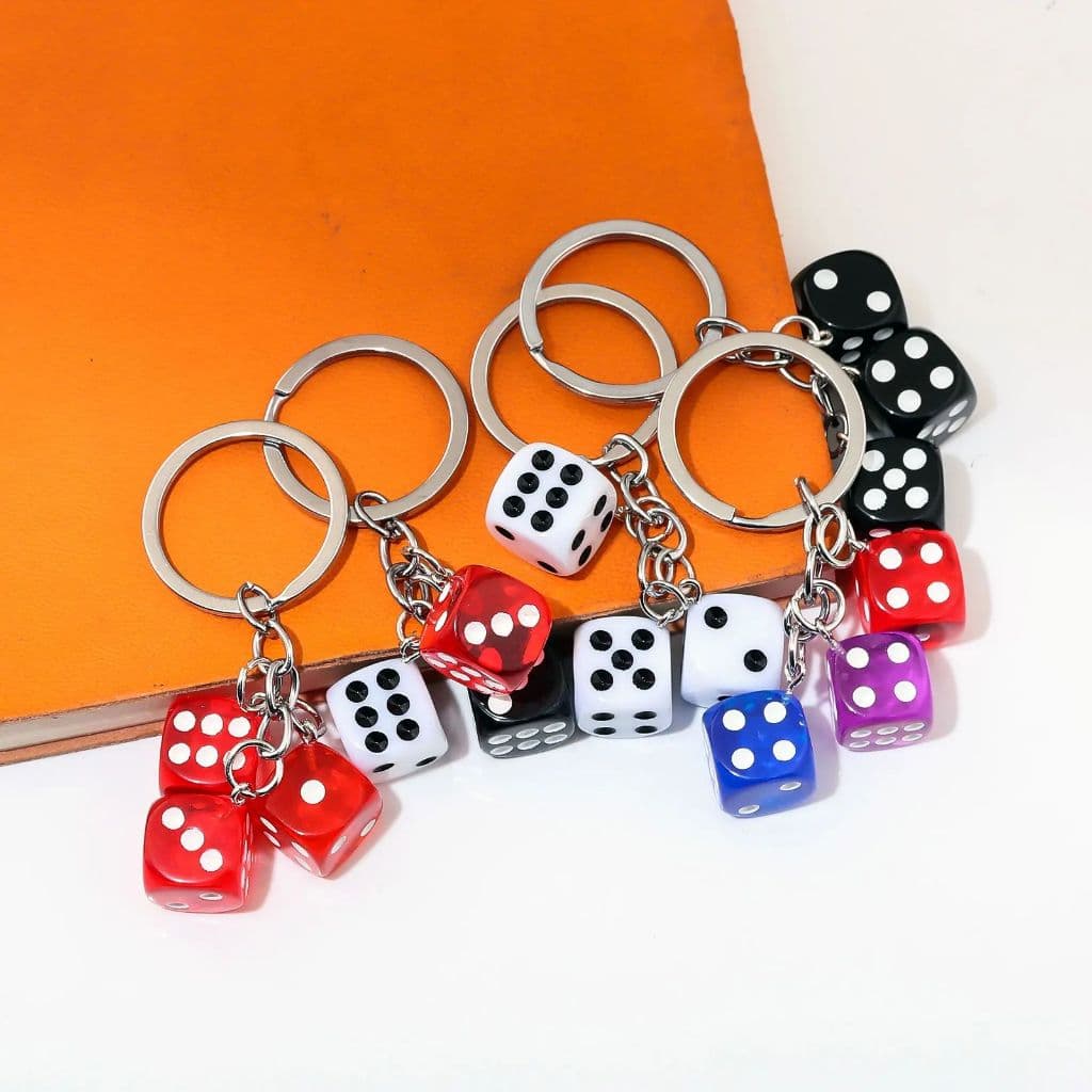 Chaveiro Y2k Bolsa Dados Colorido Bag Charm Fofo Pingente de Bolsa Feminina Coquette