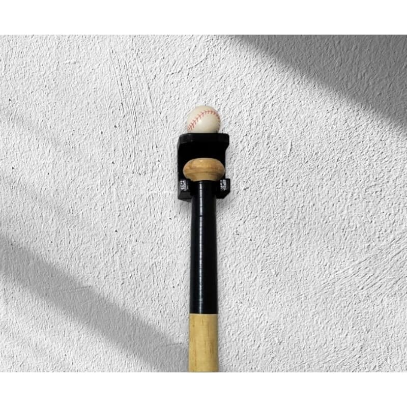 Suporte de Parede para Taco e Bola de Baseball – Impressão 3D