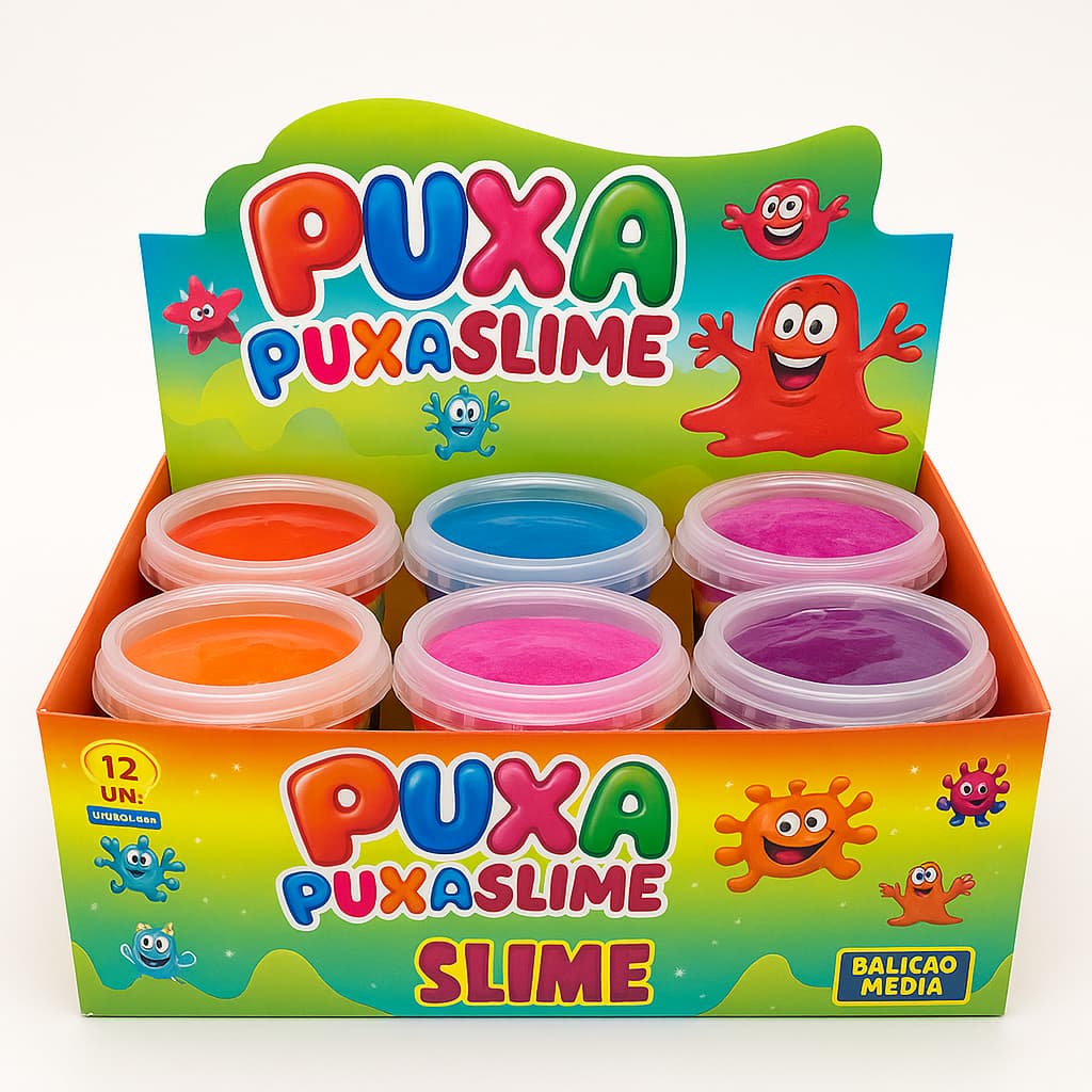 Slime Puxa Puxa Geleca Leleca 125g Infantil