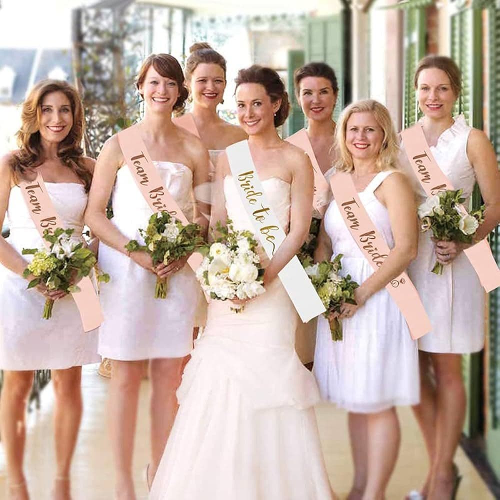 17 Faixas Pink Bride e Team Bride para Despedida de Solteira - FAIXAS