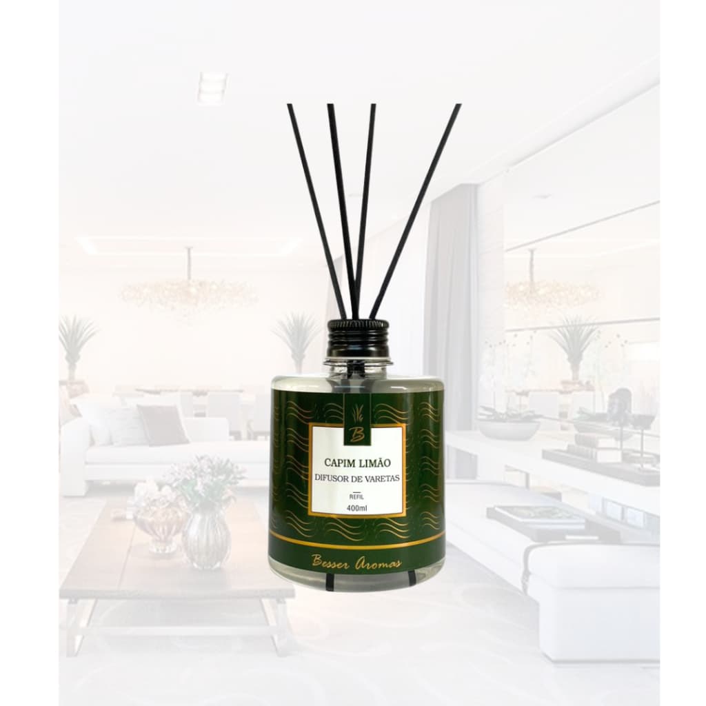 Difusor de Varetas - Capim Limão - Refil 400ml