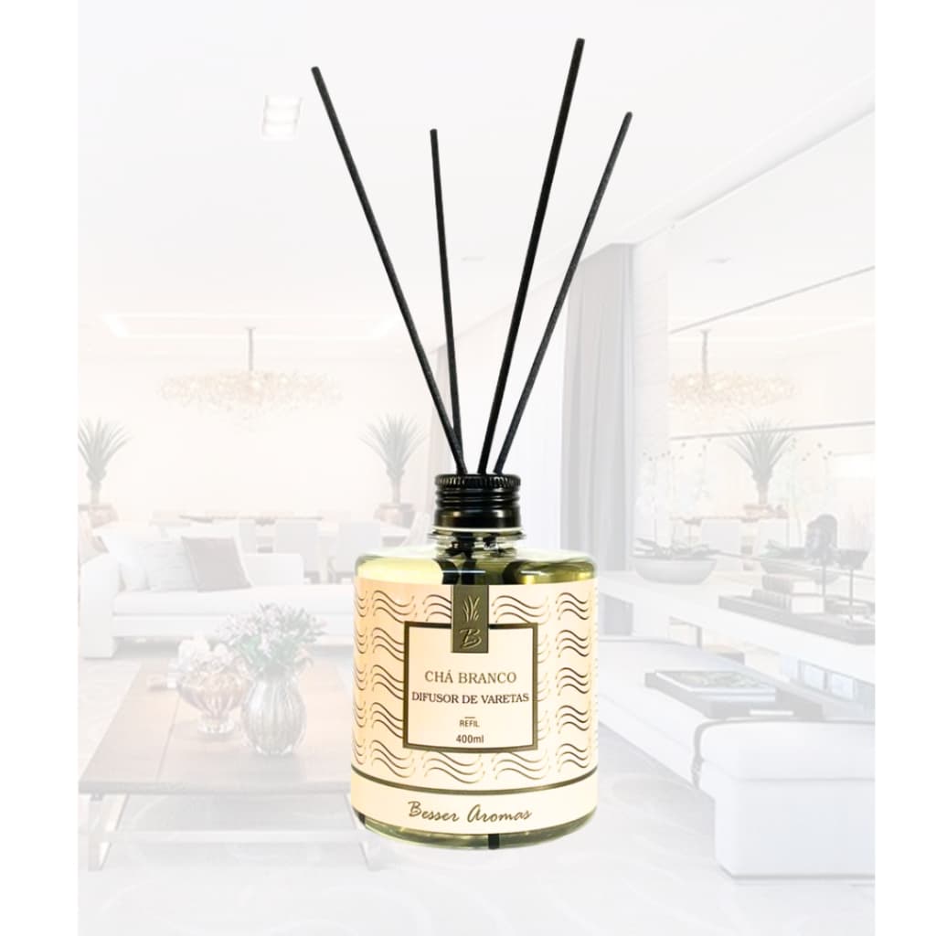 Difusor de Varetas - CHÁ BRANCO - Refil 400ml