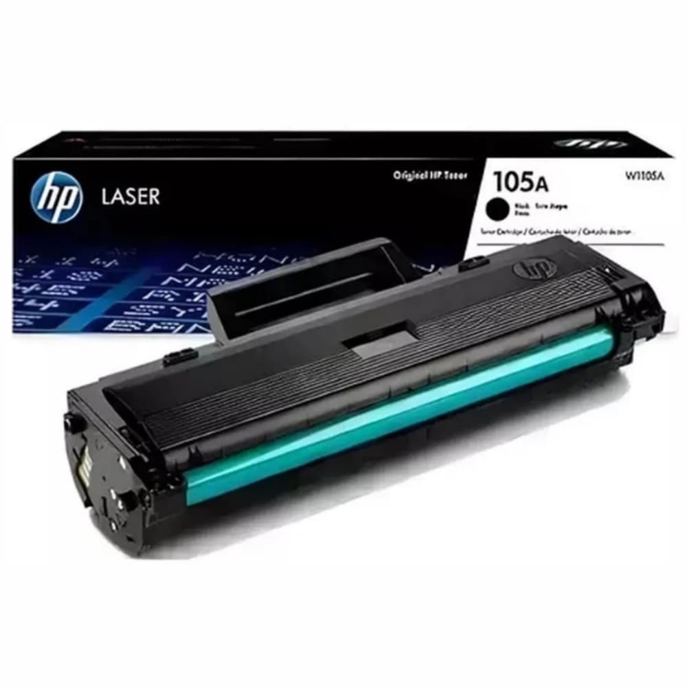 Toner Original HP 105A Preto Laser W1105AB W1105A CX 1 UN 1K