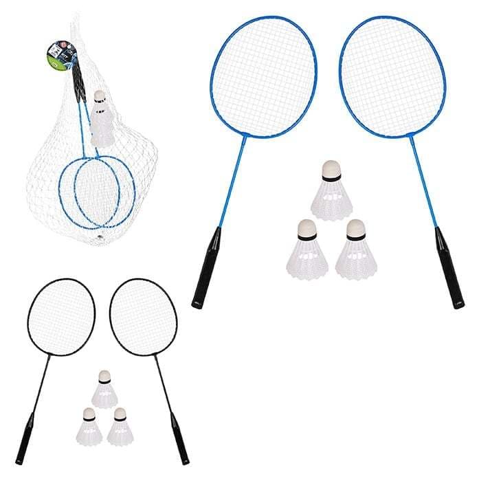 KIT BADMINTON 2 RAQUETES 3 PETECAS ART SPORT OFICIAL JOGOS E TREINOS LAZER ESPORTE